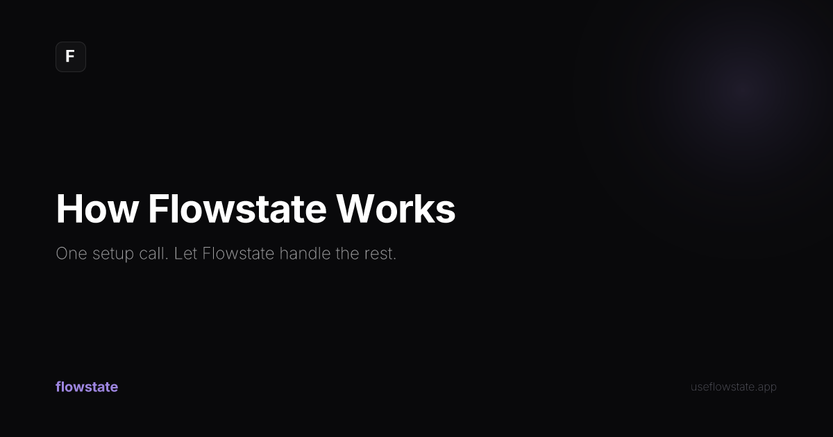 How It Works | Flowstate